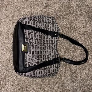 Juicy Couture Black and Gray Tote Bag